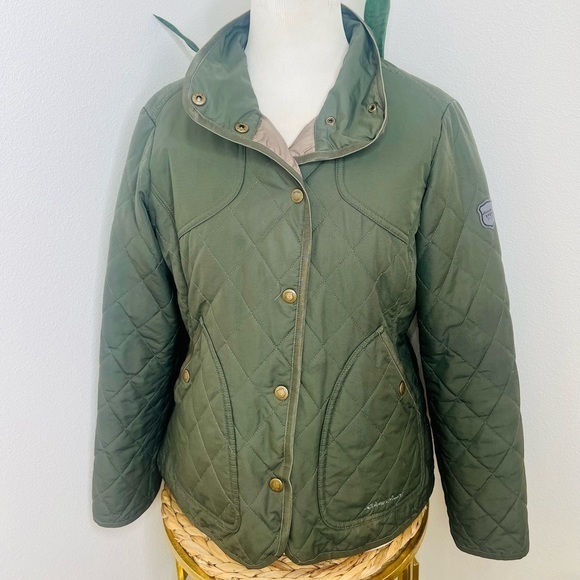 Eddie Bauer Jackets & Blazers - Eddie Bauer sport shop quilted field jacket women's Hunter Green